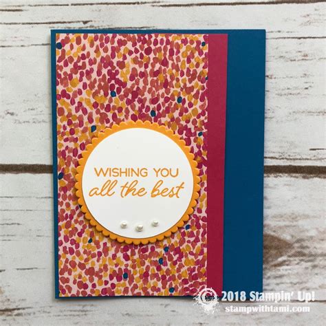 Card Blended Season Wishing You The Best Card Part Stampin Up