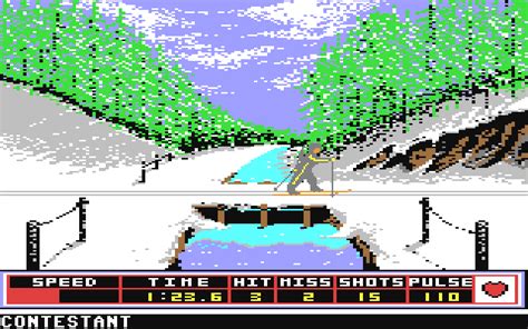 Winter Games Commodore 64 90s Video Games Vintage Video Games