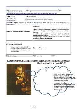 MYP Biology Louis Pasteur Objective B Task By Lifelong Learner Facilitator