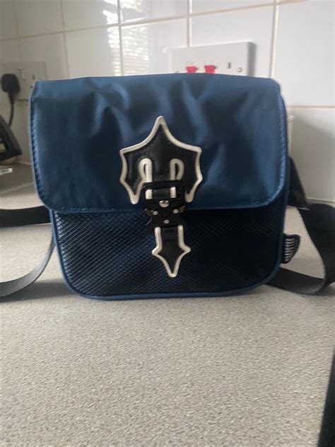 Navy Blue Irongate Trapstar Pouch In KT1 Thames For 80 00 For Sale