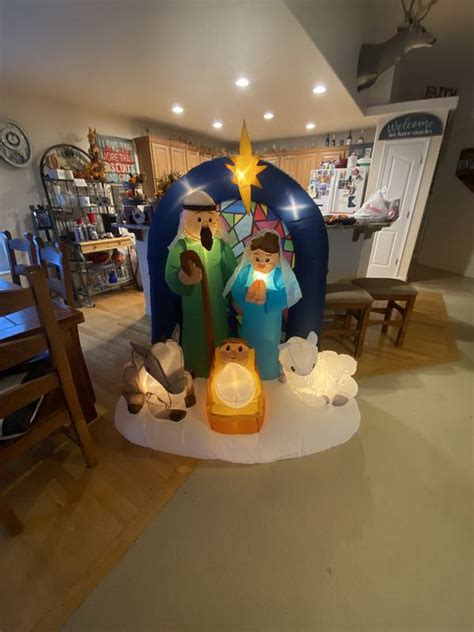 Inflatable 6 Foot LED Nativity Scene - Etsy