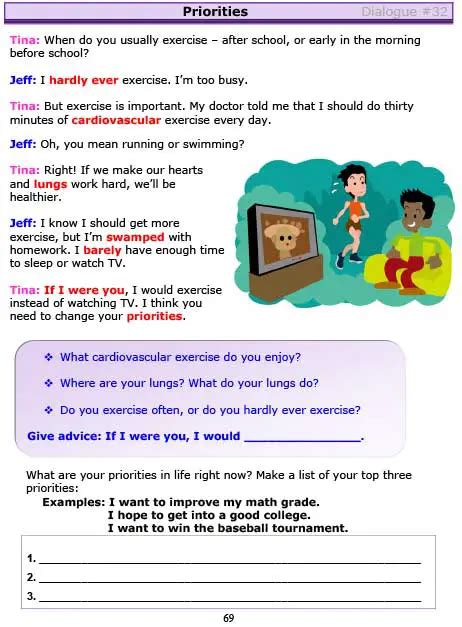 Esl Dialogues Priorities High Intermediate