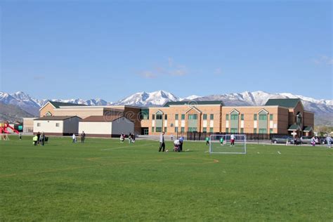 Elementary School in Utah editorial photo. Image of blue - 24544471