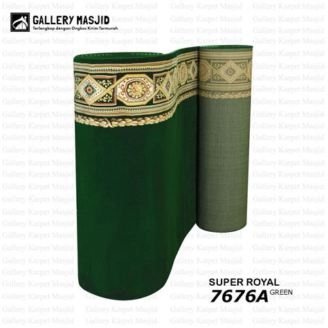 Jual Karpet Masjid Polos Turki Super Royal Sajadah Mushola Tebal Mm