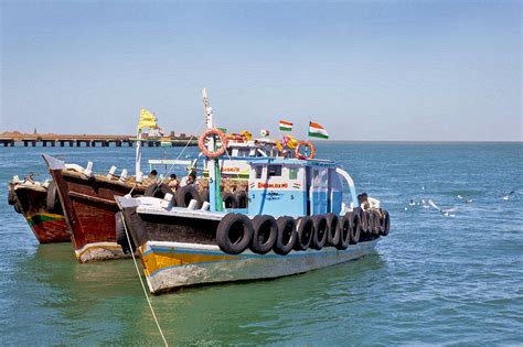 Ferry Boats at Bet Dwarka Pier Photograph by Kantilal Patel