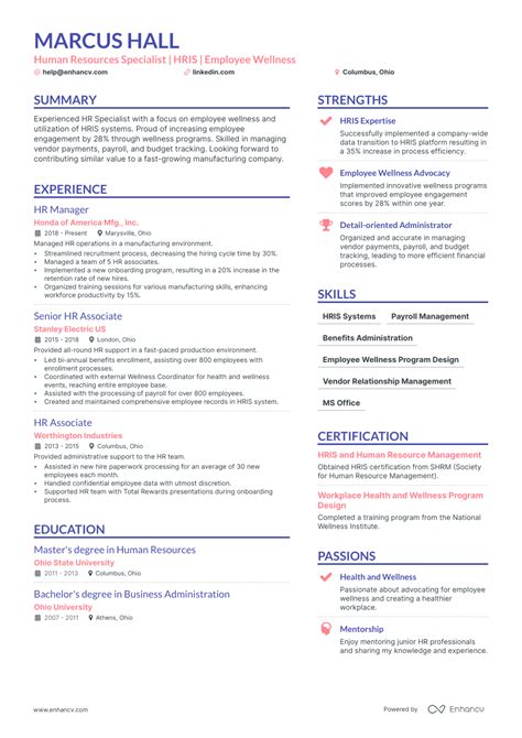 5 Human Resources Specialist Resume Examples Guide For 2023