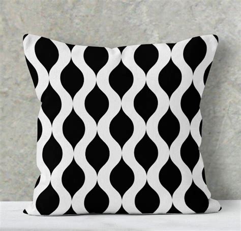 Black and White Pillow Covers Black Pillow Covers Black - Etsy