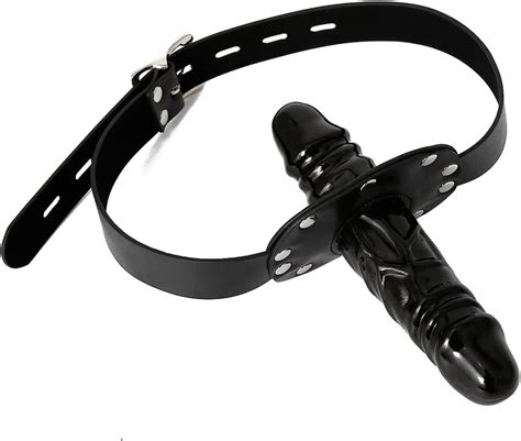 Dildo Gag For Sex Bdsm Bondage Restraints Toys Sex Gag Muzzles Black 1 Health