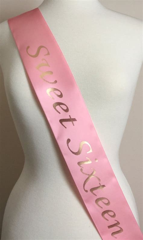 Sweet 16 Party Favor Sash Birthday Party Sash Birthday Sash Sweet