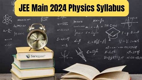 Jee Main Physics Syllabus With Marks Weightage Prepare From These