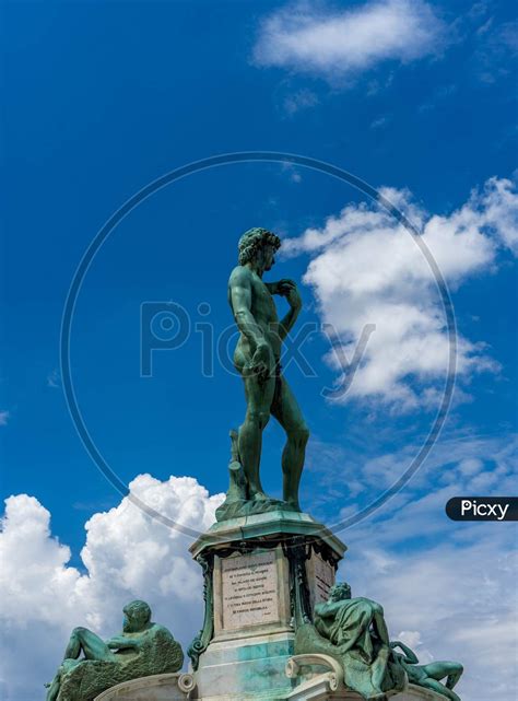 Image Of The Statue Of Michelangelo David At Piazzale Michelangelo