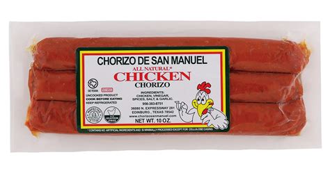 Chorizo De San Manuel Chicken Chorizo Shop Sausage At H E B