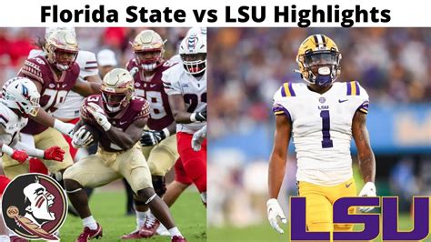 Florida State Vs Lsu Highlights College Football Youtube