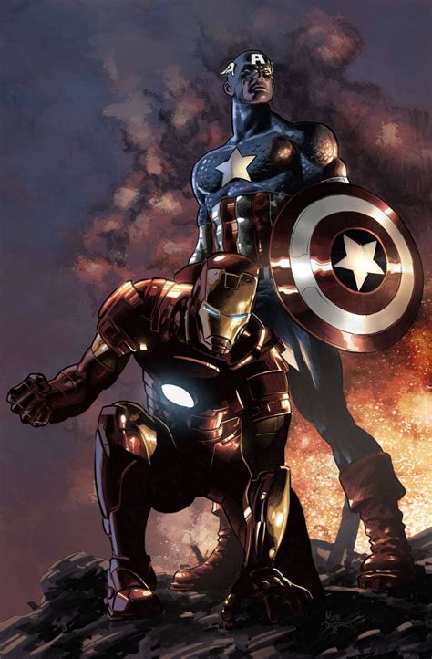 Iron Man And Captain America Marvel Comics Marvel Comic Books