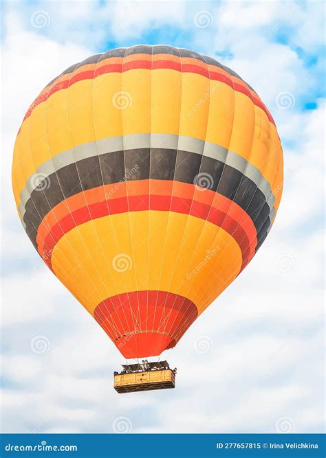 Filling Hot Air Balloon Flame With Burner Stock Image CartoonDealer