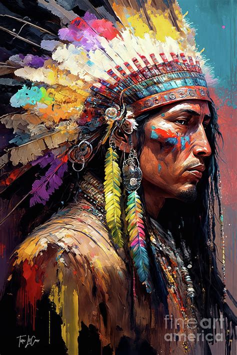 Warrior Painting by Tina LeCour - Fine Art America