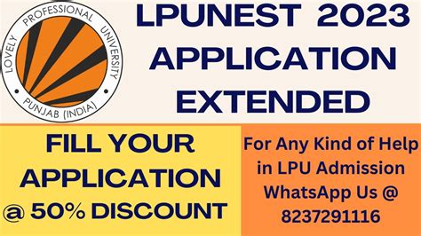 LPUNEST Form Filling 2023 On Mobile LPUNEST Application 2023