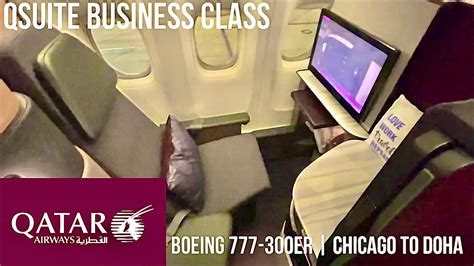 Qatar Airways Qsuite Business Class Boeing Er Chicago To Doha