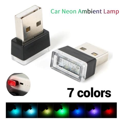 Kaufe Mini Usb Led Nachtlichter Auto Interieur Atmosph Re Lampe Auto