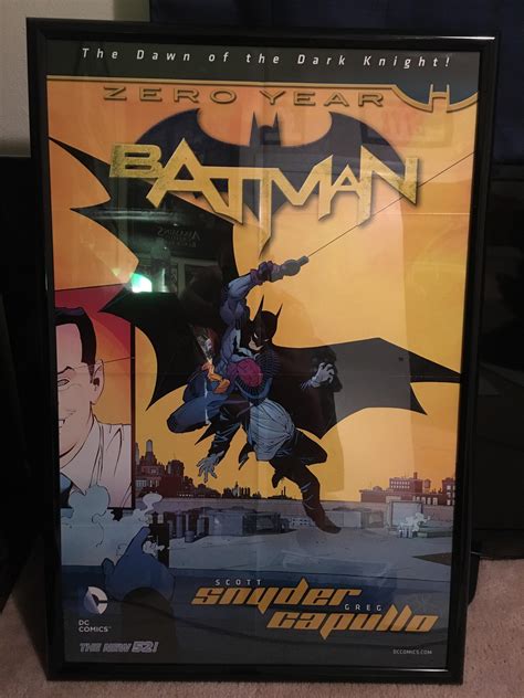 Huge fan of Scott Snyder’s “New 52!” Batman run. The newest poster I had framed. : r/DCcomics