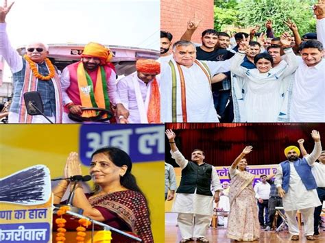 Battle Lines Drawn For Haryana Assembly Polls As Political Parties Declare Most Of Their Candidates