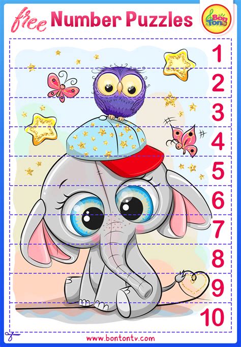 Number Puzzles - FREE Preschool Printables for Kids - BonTonTV ...