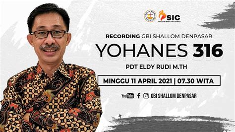 Ibadah Online April Gbi Shallom Denpasar Youtube