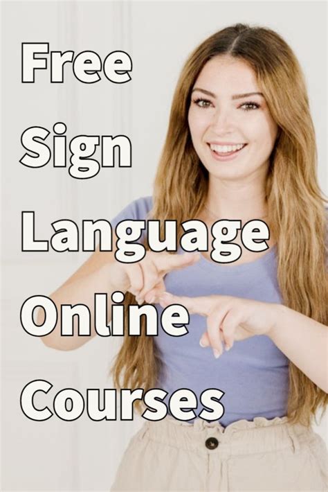 Learn sign language online for free