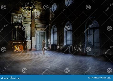 Gghost Woman In The Abandoned House Stock Photo - Image: 57548056