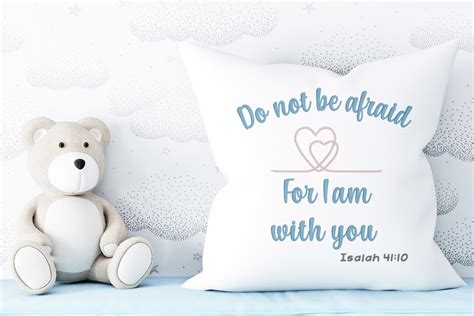 Isaiah Do Not Be Afraid Machine Embroidery Design Heart Quilt