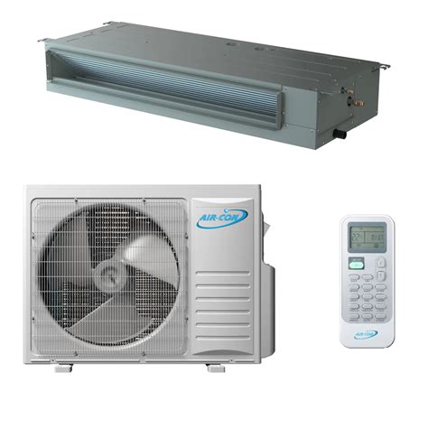 Air Con Sky Pro Series 18 000 Btu 18 5 Seer Single Zone Concealed Duct Mini Split Heat Pump