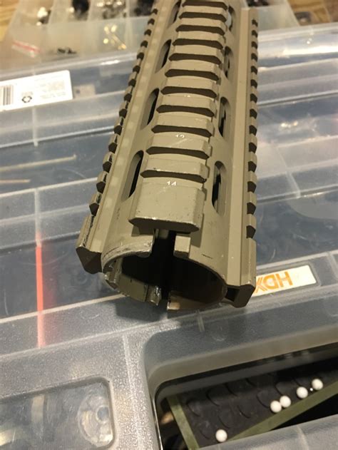 Sold Metal M4 Tan Handguard Rail Hopup Airsoft