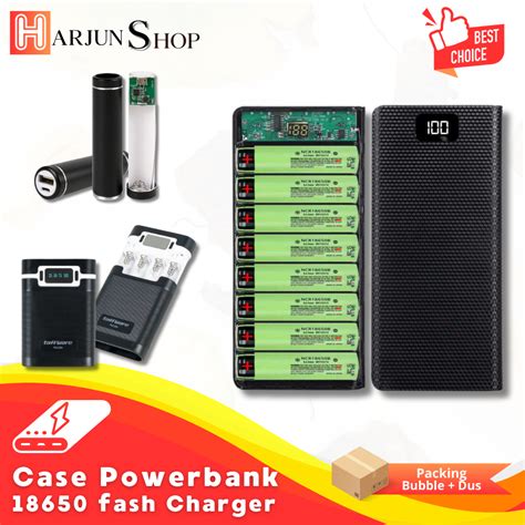 Jual Case Powerbank 2 4 8 Slot Baterai 18650 Fast Charging Alat