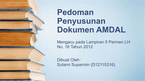 Pedoman Penyusunan Dokumen Amdal Ppt