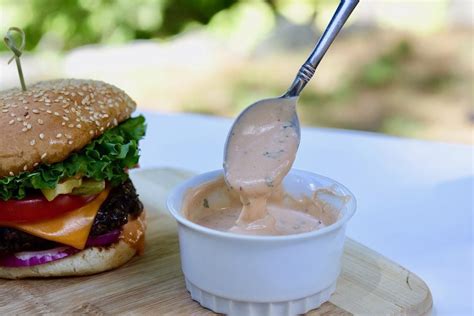 Best Vegan Burger Sauce Recipe - The Cheeky Chickpea