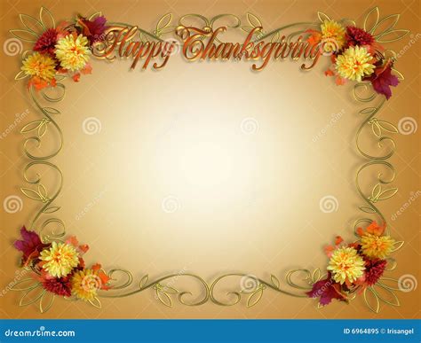 Rustic Thanksgiving Border Stock Illustrations 3948 Rustic