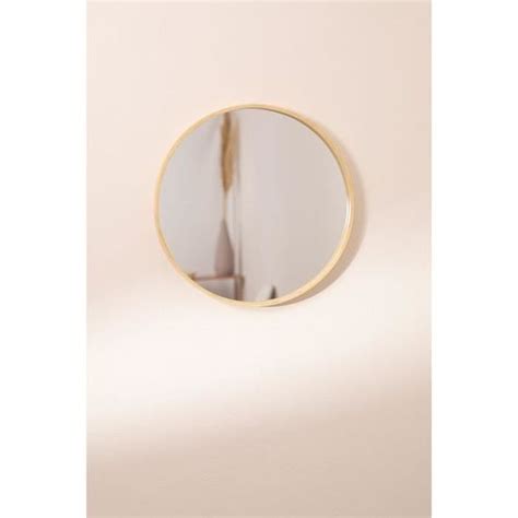 SKLUM Miroir rond en bois Yiro Ø50 cm Cdiscount Maison