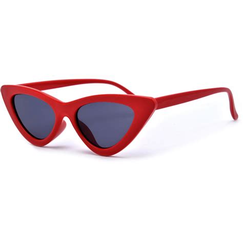 Slim Streamlined Cat Eye Silhouette Sunnies