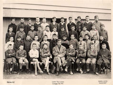 Photo De Classe Classe De 6 ème A 2 De 1963 Lycée Gay Lussac Copains