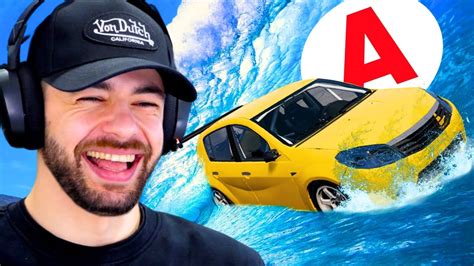 TSUNAMI Vs VOITURE JEUNE PERMIS Sur BeamNG YouTube