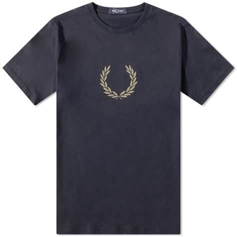 Fred Perry Laurel Wreath T Shirt Navy End Hk