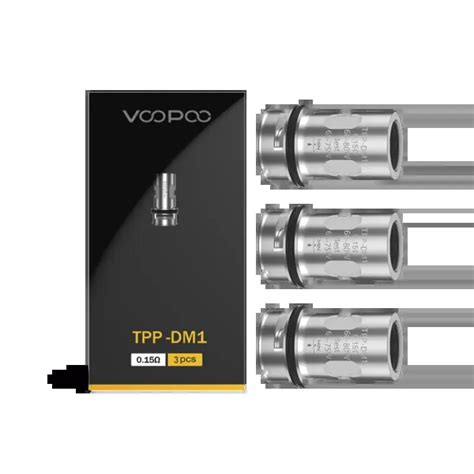 Voopoo TPP Replacement Mesh Coils 3 Pack Black Note