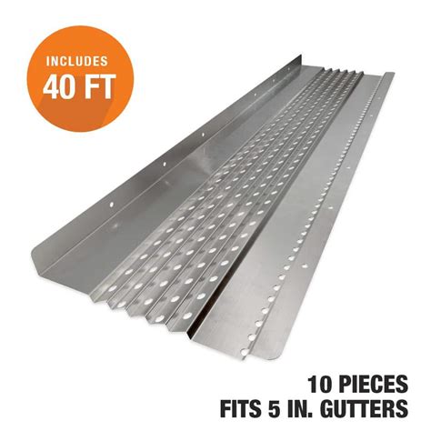 Gutter Guard By Gutterglove Ft L X In W All Aluminum Gutter Guard