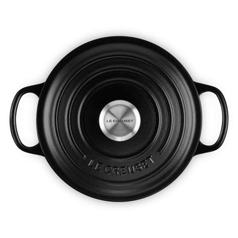 Le Creuset Signature Rund St Bejernsgryde Cm Sort Dkk