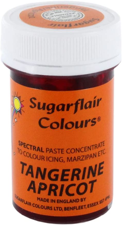 Sugarflair Colours Spectral Paste Tangerine Apricot Food Colouring