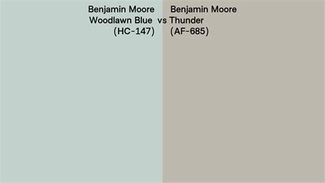 Benjamin Moore Woodlawn Blue Vs Thunder Side By Side Comparison