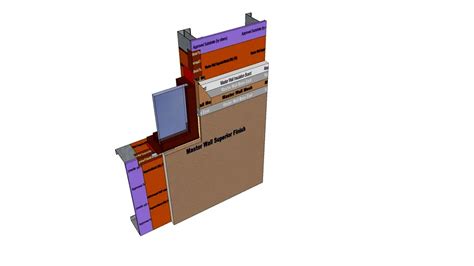 Rollershield Drainage Cifs Storefront Sill 3d Model