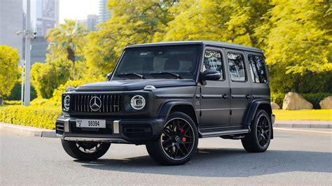 Rent Mercedes G63 AMG Black Matte In Dubai GMZ Car Rental