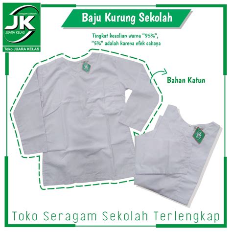 Jual Toko Juara Kelas Baju Kurung Kantong Atas Seragam Sekolah Baju