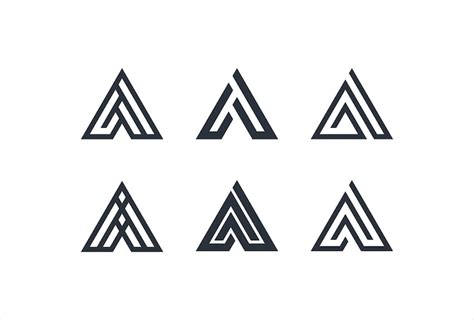 Premium Vector Abstract Triangle Shape With Letter A Tech Business